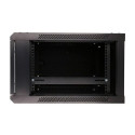 Extralink Rackmount cabinet 6U 600x600 Black wall mounted