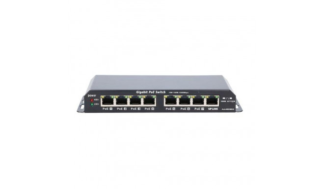 Extralink PoE Switch KRATOS 7x Gigabit PoE, 1x Uplink RJ45, Power Supply 24V 2.5A, 60W