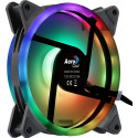 Aerocool DUO14 PC Fan 14cm ARGB LED Dual Ring Antivibration 6 Pins Black