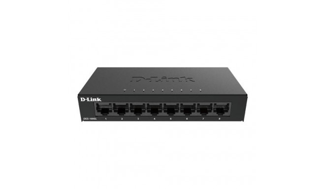 D-Link DGS-108GL Unmanaged Gigabit Ethernet (10/100/1000) Black