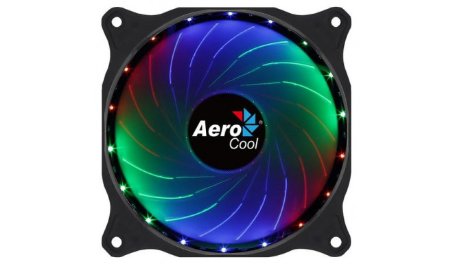Aerocool COSMO12FRGB PC Fan 12cm LED RGB Molex Connector Silent Black