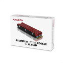 Axagon CLR-M2 computer cooling system M.2 NVMe SSD, Solid-state drive Heatsink/Radiatior Black, Red 