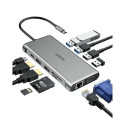 Aukey USB hub CB-C78 USB-C 5000Mbit/s, silver