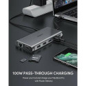 AUKEY CB-C78 interface hub USB Type-C 5000 Mbit/s Silver