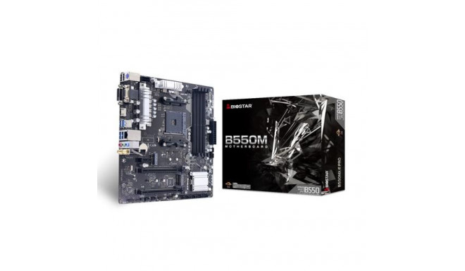 Biostar B550MX/E PRO motherboard AMD B550 Socket AM4 micro ATX