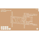 Deltaco ARM-0259 TV mount 2.03 m (80&quot;) Black