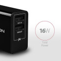 Axagon ACU-DS16 mobile device charger Mobile phone, Power bank, Smartphone, Tablet, Universal Black 