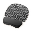 Fellowes Mouse Mat Wrist Support - Photo Gel Mouse Pad with Non Slip Rubber Base &amp; Antibacte