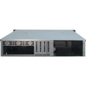 Inter-Tech 2U 2404L S-ATA Rack Black, Grey