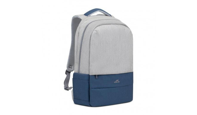 Rivacase 7567 laptop case 43.9 cm (17.3") Border Grey, Navy