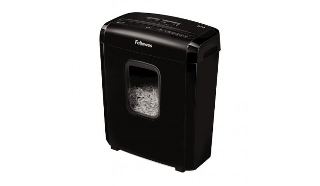 Fellowes Powershred 6M paper shredder Micro-cut shredding Black