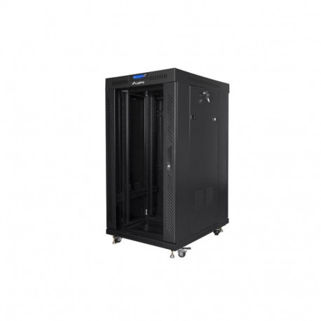 Lanberg FF01-6822-12BL 22U põrandal seisev rack must