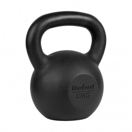 Cast iron kettlebell 40kg, REBEL ACTIVE