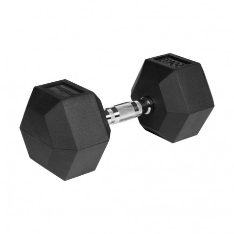 REBEL ACTIVE kummiga kaetud malmist hantel 20kg