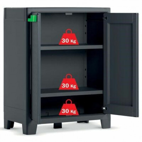 KETER GARDEN CABINET MOBY WATERPROOF 100x80x44cm IT New