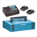 MAKITA POWER SUPPLY SET 12V 2x2,0Ah (BL1021Bx2+DC10SB) MAKPAC