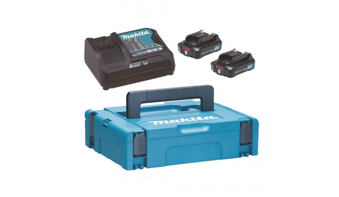 MAKITA Toiteplokk Komplekt 12V 2x2,0Ah (BL1021Bx2+DC10SB) MAKPAC