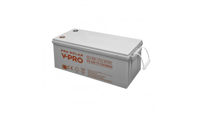 VOLT POLSKA DEEP CYCLE VPRO SOLAR 12V 220AH VRLA MAINTENANCE-FREE BATTERY