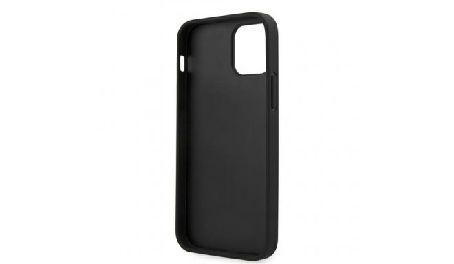 Guess GUHCP12LRSAVSBK iPhone 12 ProMax 6.7" black hardcase Saffiano Vintage Script