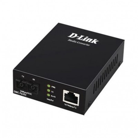 D-Link DMC-F02SC/E 10/100Base-TX kuni 100Base-FX SC multimood režiimis meediakonverter (2 km) | D-Li