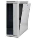 SOMI Networks | 22U, 19″ Network Wall Cabinet | 22U-60/60FPC | Gray | With Front Glass Doors; Unasse