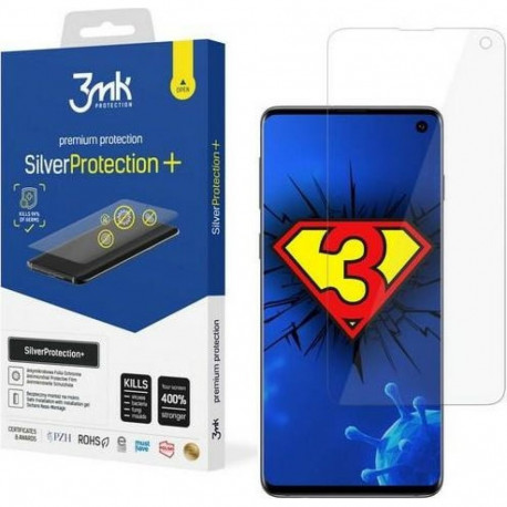 3MK Silver Protect+ Sam G973 S10Antimicrobial Film with Wet Installation
