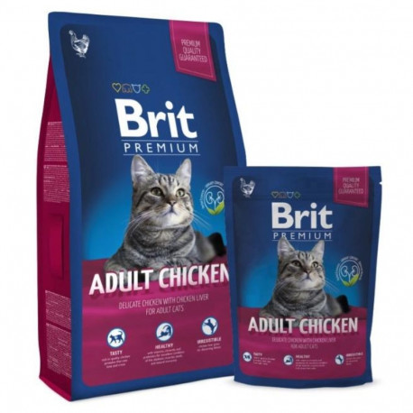 CAT FOOD BRIT PREM CAT ADULT CHICKEN