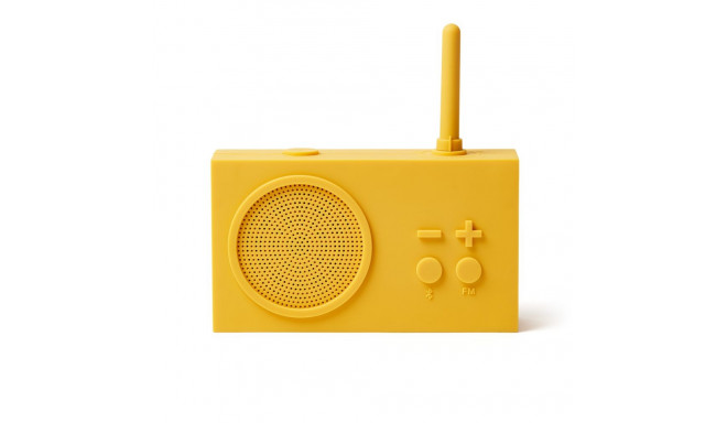 Lexon Tykho3 FM radio with Bluetooth connection, yellow
