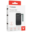 Verbatim 2TB SSD Võtmehoidja koos USB 3.2 Gen.2 Kaabliga Must-Hall 32194