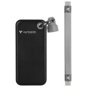 Verbatim 2TB SSD Võtmehoidja koos USB 3.2 Gen.2 Kaabliga Must-Hall 32194