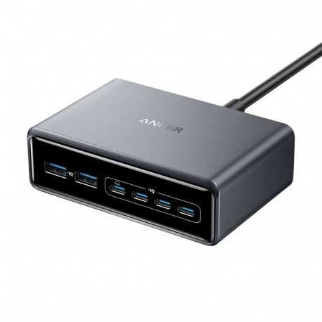 Anker GeNPrime 200W laadija GaN 4xUSB-C 2xUSB-A, must