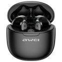 AWEI Bluetooth 5.3 T68 ENC TWS kõrvaklapid + laadimisjaam must/must