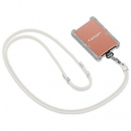 Spigen Universal Strap Set Crossbody & Wrist phone lanyard set pearl white AFA08365