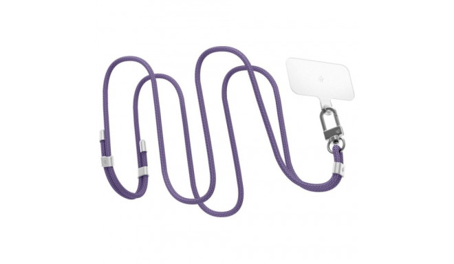 Spigen Universal Strap Set Crossbody & Wrist phone lanyard set deep purple AFA08363
