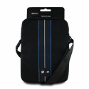 BMW BMTB10COMPVSKL Tablet Bag 10" Black Nylon Blue Stripe