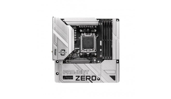 MSI B650M PROJECT ZERO protsessoripere AMD protsessoripesa AM5 DDR5 toetatud kõvaketta liidesed M.2,