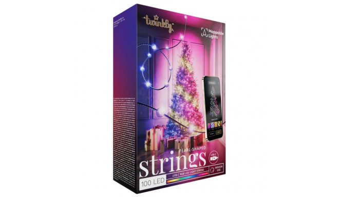 Twinkly Candies 100 Pärlikujulist RGB LEDi, Roheline Juhe, USB-C