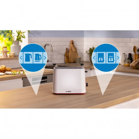 Bosch Compact röster TAT3M121 MyMoment 2 piluga plastist valge