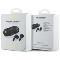 Guess Bluetooth headphones GUTWSC2MCDSK TWS + docking station black/black Elongated Metalic Printed 