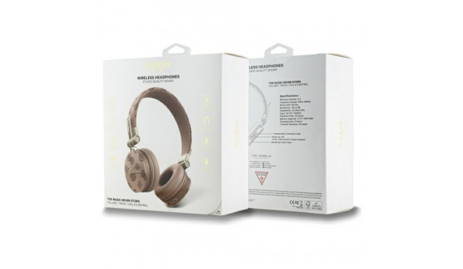 Guess ülepea bluetooth-kõrvaklapid ENC GUBH70EPOSMW pruun peony script ümar kuju