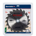 SPECIALIST+ cutting disc, 190x20Tx30/20/16 mm