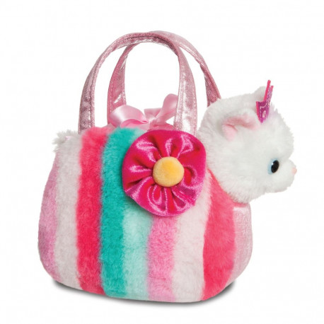AURORA Fancy Pals Soft toy Cat in a bag, 20 cm