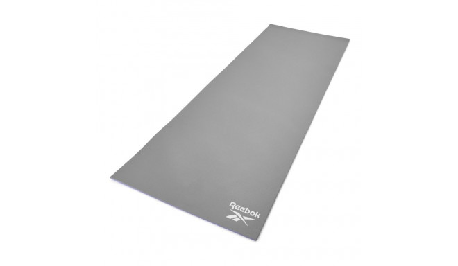 Yoga mat REEBOK RAYG-11060PLGR double sided purple/grey