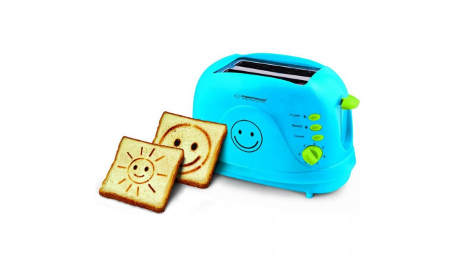 Esperanza Smiley Toaster Blue (EKT003B)