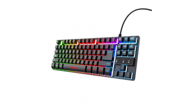 Trust GXT 833 Thado keyboard Gaming USB Dutch Black, Silver