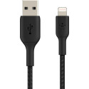 "Belkin Lightning Lade/Sync Kabel ummantelt mfi 2m schwarz"