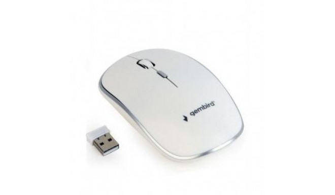 Gembird MOUSE USB OPTICAL WRL/WHITE MUSW-4B-01-W