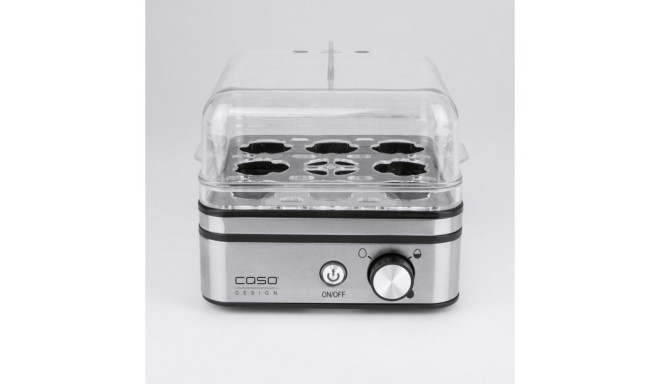 Caso Egg cooker E9 Stainless steel, 400 W, Functions 13 cooking levels