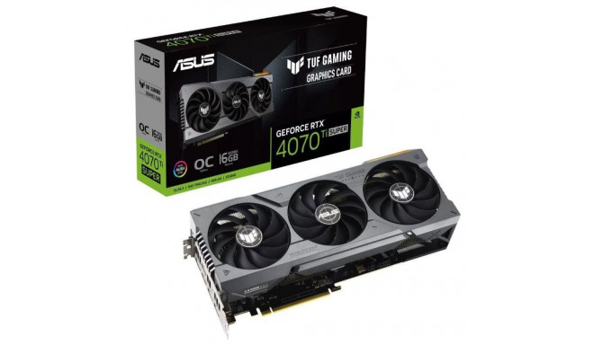 Asus graphics card NVIDIA GeForce RTX 4070 Ti Super 16GB GDDR6X 256bit PCIE 4.0 16x 2xHDMI 3xDisp