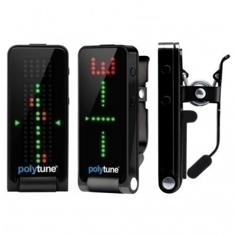 TC Electronic PolyTune Clip Must Klipp-tüüpi Kitarrihäälestaja